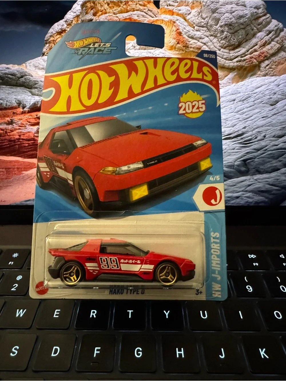 Hot Wheels 2025 Red Hako Type D Die-Cast Toy Car
